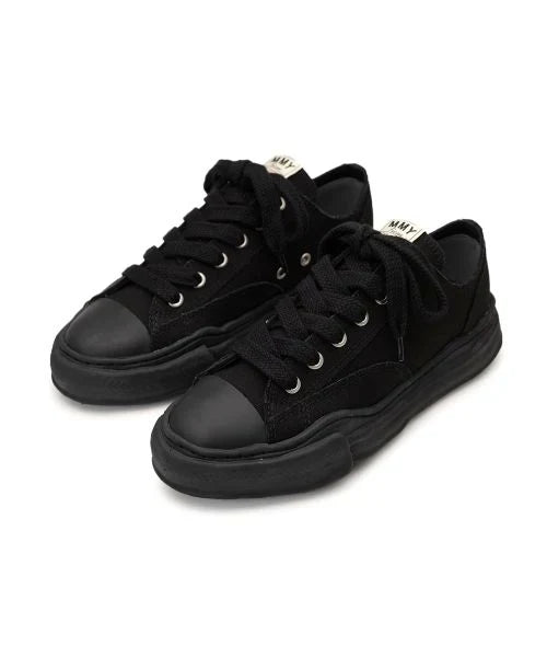 Maison Mihara Yasuhiro Peterson OG Sole Canvas Low Schwarz Schwarz