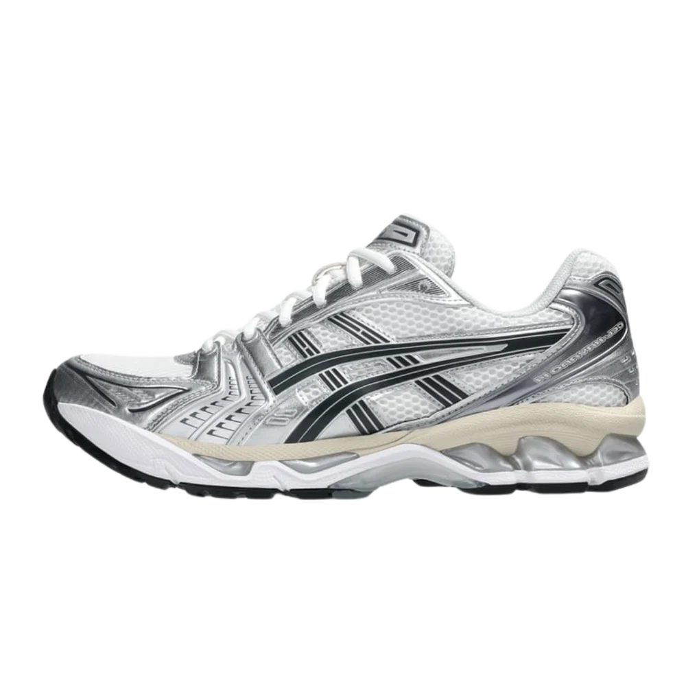Gel-Kayano 14 Weiß Graphite Grau.