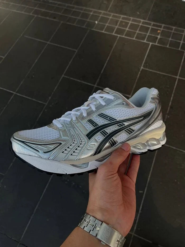 Gel-Kayano 14 Weiß Graphite Grau.