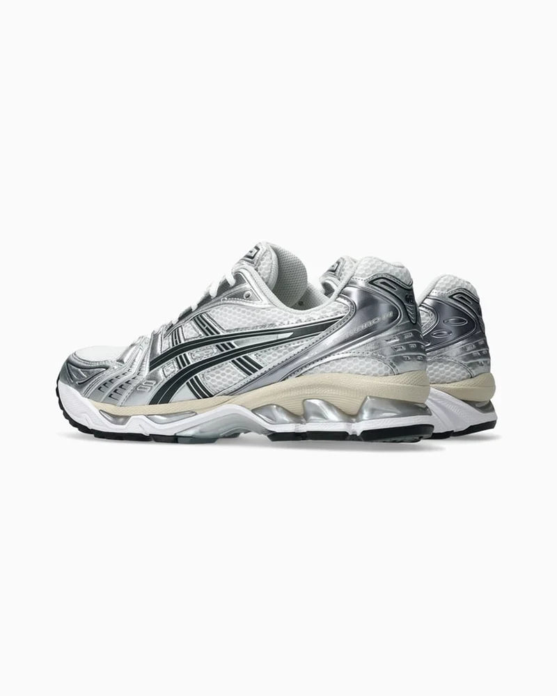 Gel-Kayano 14 Weiß Graphite Grau.