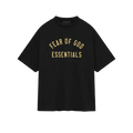Fear of God Essentials FW24 Schwarz Gelb T-Shirt