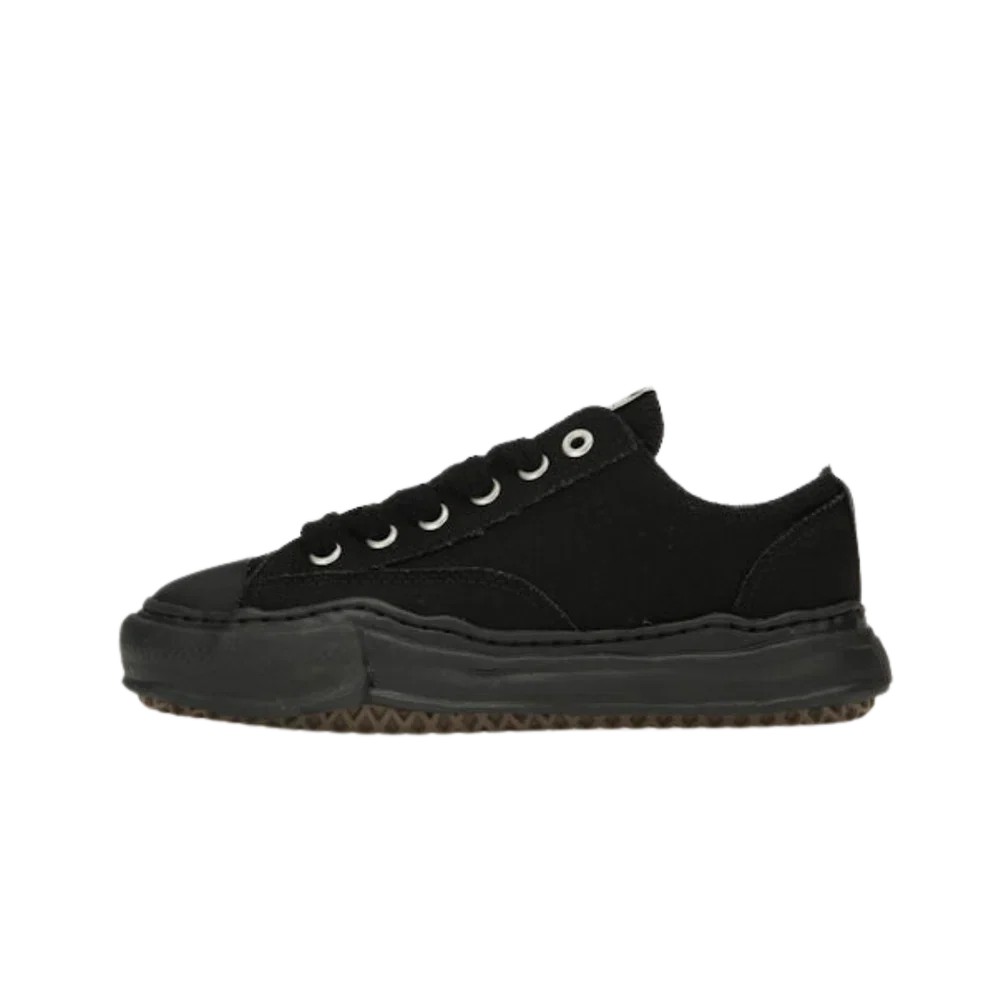Maison Mihara Yasuhiro Peterson OG Sole Canvas Low Schwarz Schwarz