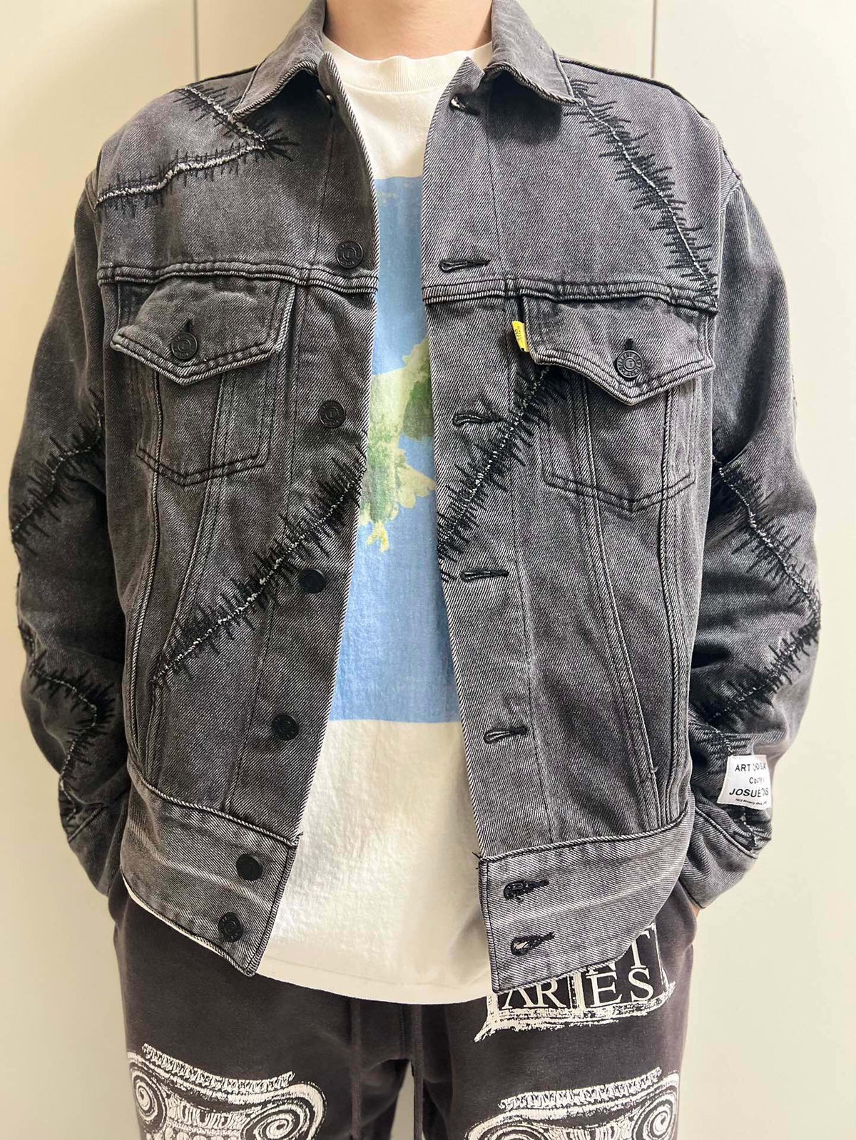 Gallery Dept. Scar And Y Vintage Denim Jacke